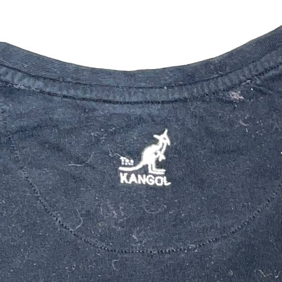 Kangol T-Shirt Mens Medium United Kingdom Kangaroo 1938 New York Cotton Black - Picture 11 of 13